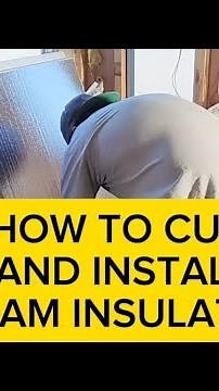How to cut and install foam board insulation