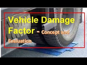 #highways, Vehicle Damage Factor, How to determine VDF for pavement design