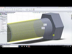 Solidworks: Creating thread on bolt ( Simple and fast method for beginners)