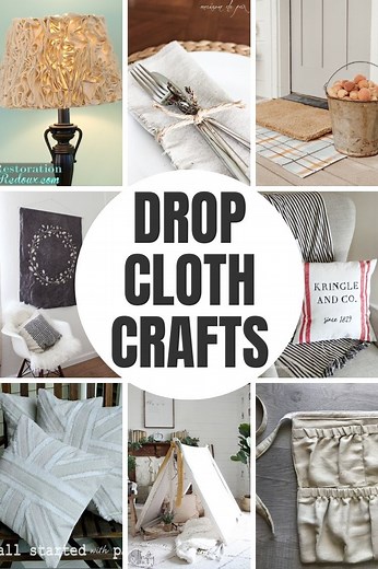 15 Inventive Drop Cloth Projects