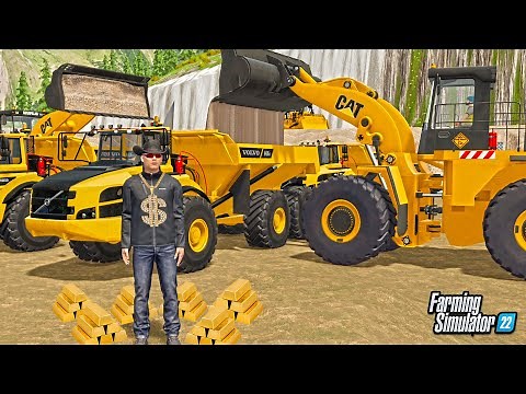DAY IN LIFE OF A $15,000,000 GOLD MINER! (RUNNING THE MINE) | FS22