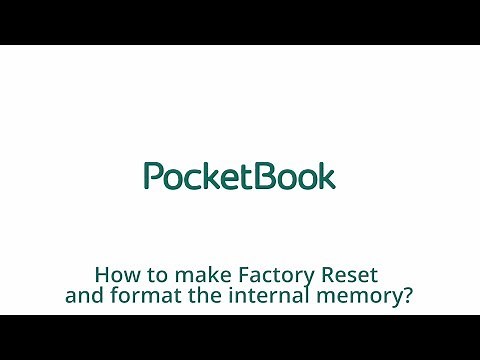How to Make Factory Reset? | PocketBook Official Channel