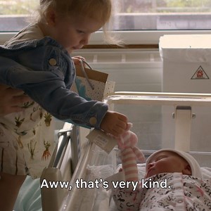 This little girl meeting her newborn baby sister is truly the sweetest thing you'll see all day | Netflix