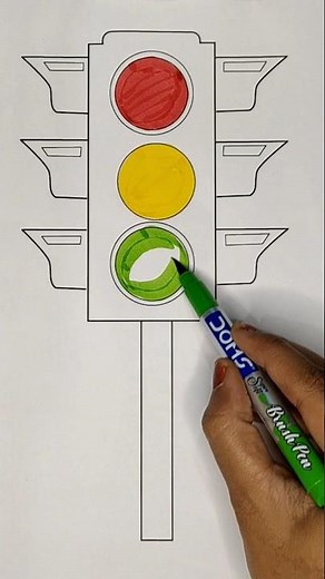 how to draw traffic lights #traffic #lights