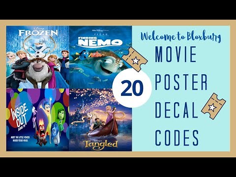 20 Bloxburg Movie Poster Decal ID's! (CODES IN DESCRIPTION)