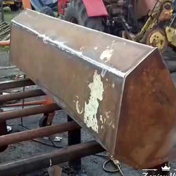 How to build a 5ft Homemade tractor bucket