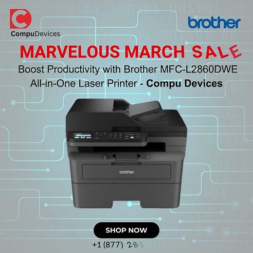 Boost Productivity with Brother MFC-L2860DWE All-in-One Laser Printer! #printer #aprilsale #brother
