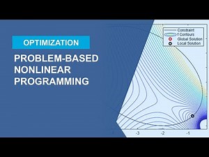 Problem-Based Nonlinear Programming | Mathematical Modeling with Optimization
