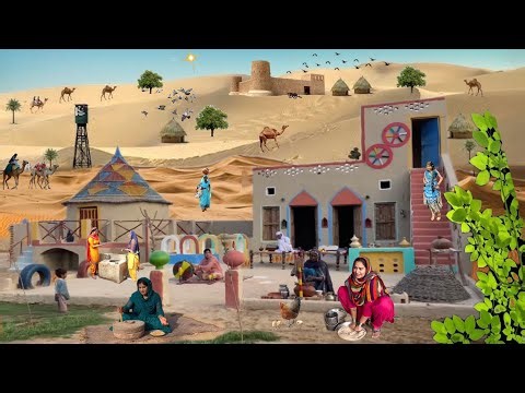 Traditional breakfast in Deep Desert|latest cooking in village|Pakistan Frame
