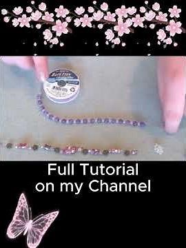 How to master basic bead stringing techniques. Full tutorial on channel #jewelry #diy #bracelet