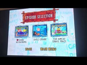 SpongeBob SquarePants: Where’s Gary? 2005 DVD Menu Walkthrough