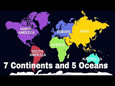 7 Continents and 5 Oceans of the World - Geography for Kids | Educational Videos | The openbook