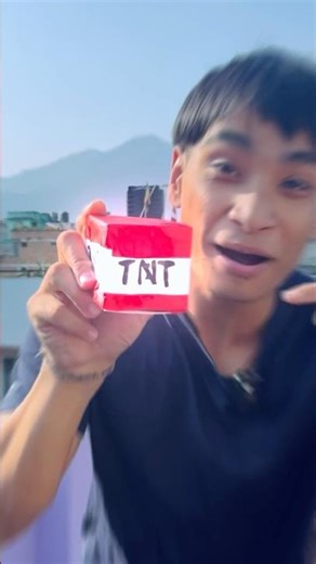 Minecraft TNT in real life explosion