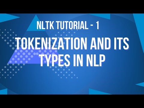 Tokenization in NLP Using NLTK | NLTK Tokenization Tutorial for Beginners - Part 1
