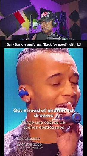 Gary Barlow performs "Back for good" with JLS