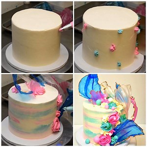 Decorating cake using rice paper sails its the best idea EVER! 😍 | MetDaan Cakes