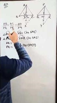 Fastest Solution! Q14 Ex 6.3 Class 10 Math NCERT Ch 6 Triangles | AD & PM medians, Show ΔABC ~ ΔPQR