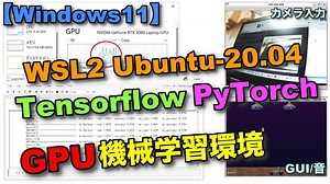 Windows11 WSL2 Ubuntu-20.04 LTSでTensorflow/PyTorchのGPU機械学習環境（Anaconda使用）
