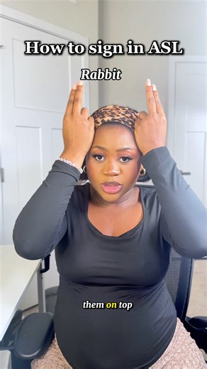 How to sign Rabbit in ASL. #asl