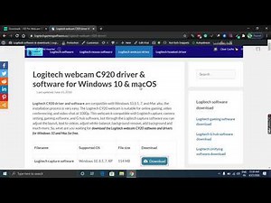 How to install Logitech C920 software