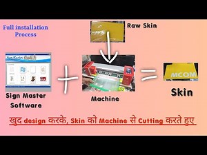 Sign Master Software Complete Guide | How to Design and Cut from Machine| Installation to Cutting |