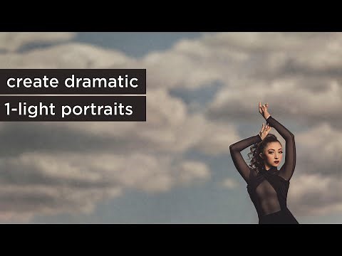 Lighting Tutorial // Creating dramatic outdoor portraits with one light
