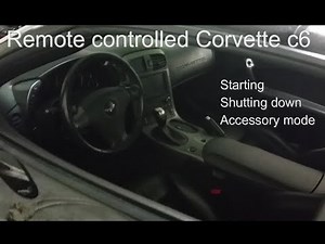 Corvette C6 Custom build remote START and OFF