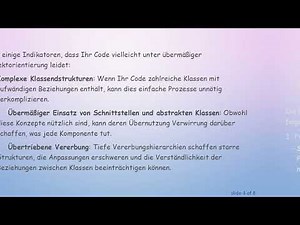 Ist es möglich, Ihren Code zu sehr zu objektorientieren?