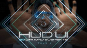 Download Hud UI Diamond Elements - Pack 2 - Videohive - aedownload.com