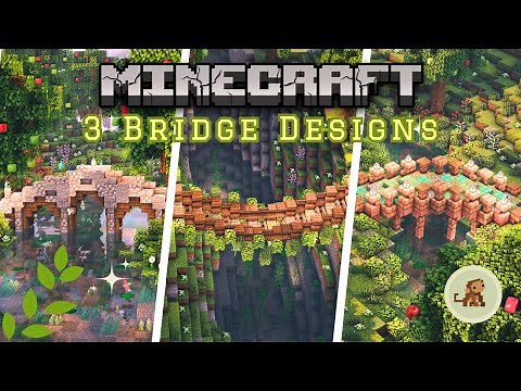 3 Bridge Designs 🍃 | Minecraft Tutorial (Easy)