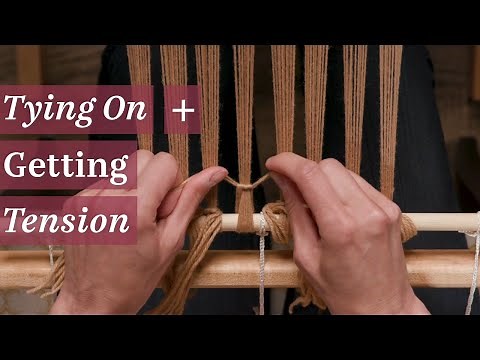 Tying On and Getting Perfect Tension on a Rigid-Heddle Loom