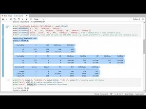 01. Sensitivity Analysis for LP - Getting Sensitivity Analysis Report in Excel and in Python Gurobi