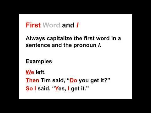 Capitalization Lesson | When to Capitalize in the English Language