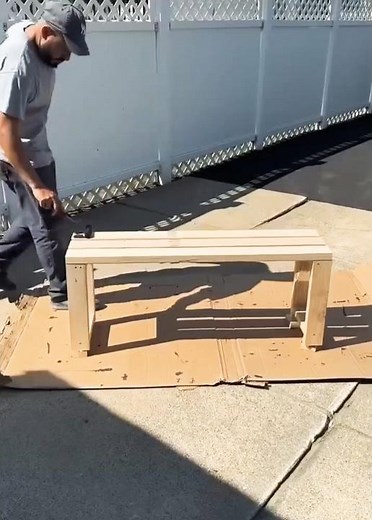 ​Easy Modern DIY 2x4 Bench Build