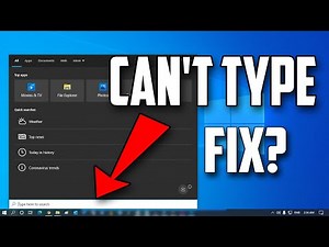 How to Fix Can't Type in Search Box in Windows 10