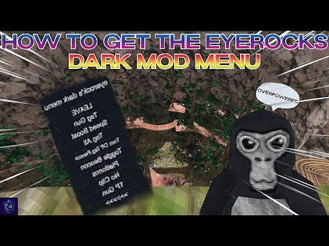 How to get the eyerocks dark mod menu for quest and valve index PCVR