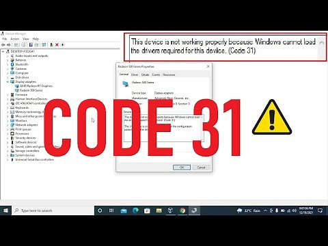 Code 31 - This Device not Working Properly, Windows Could Not Load Drivers (SOLVED)