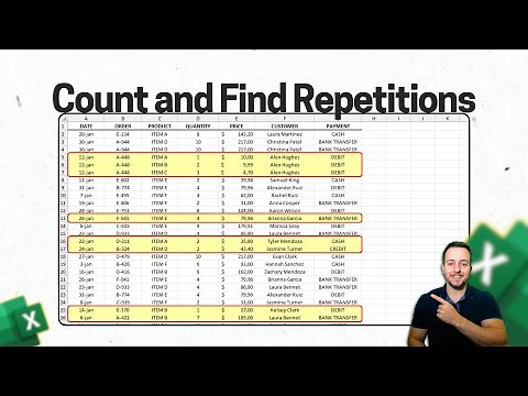 How to Count and Find Repetitions in Excel | Find Repeated Values | Multiple and Single Columns