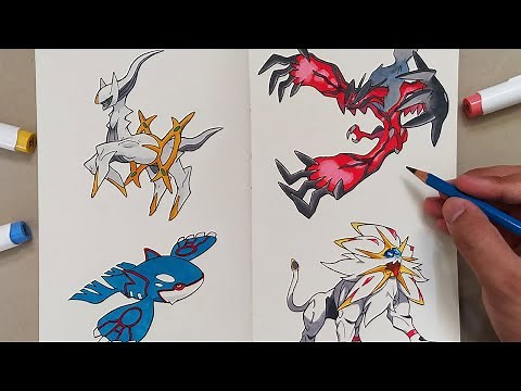 HOW TO DRAW LEGENDARY POKEMON