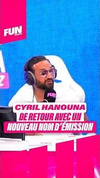 Cyril Hanouna is back with a new show name!