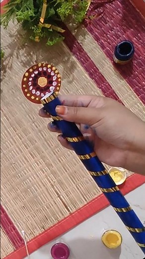 how to make flute at home by using paper| Easy paper craft |krishnaashtami flute making #krishna