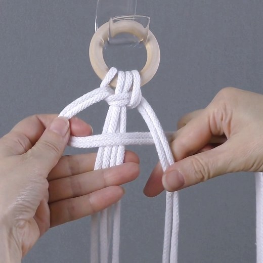 2M views · 28K reactions | DIY Macrame Plant Hanger Easy. FULL TUTORIAL: https://www.youtube.com/watch?v=aC5oJFa2aww | Macrame School | Facebook