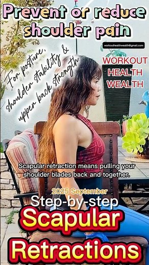 How to scapular retraction, prevent or reduce shoulder pain, for posture, stability, step-by-step