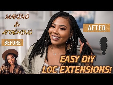 DIY LOC EXTENSIONS| ADDING LENGTH TO MY LOCS| THE EASIEST METHOD!