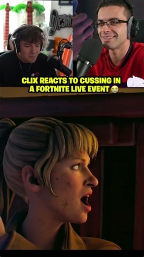 Clix REACTS to cussing in a Fortnite live event 😭