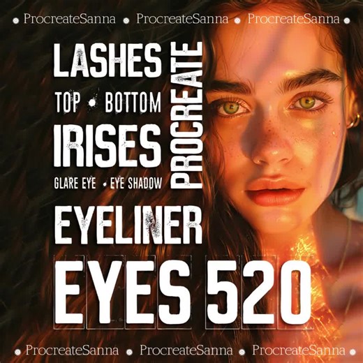 Procreate Portrait Brushes: Hair, Skin, Eyes, Manga & Anime (digital Product) - Etsy