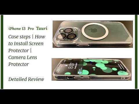 Tauri iPhone 13 Pro Case steps | How to Install Screen Protector | Camera Lens Protector