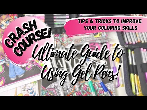 ULTIMATE GUIDE TO USING GEL PENS! | TIPS, TRICKS & HACKS | Improve Your Coloring Skills | PART 17