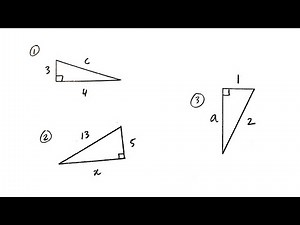 Pythagorean Theorem Practice Problems - Example 1