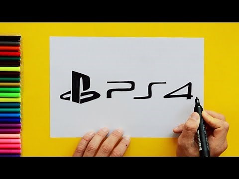 How to draw PS4 Logo